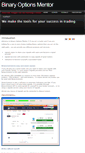 Mobile Screenshot of binary-options-mentor.com